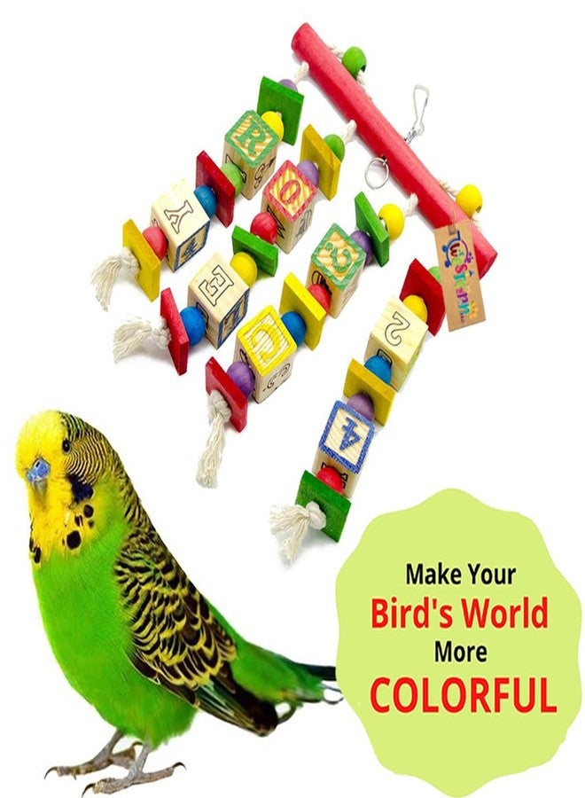 ويستيرن إرا لعبة طيور ملونة من العصر الغربي، مرحة وجميلة، للتمرين، والتخلص من الملل، والحفاظ على صحة الطائر ولياقته. - Image 4